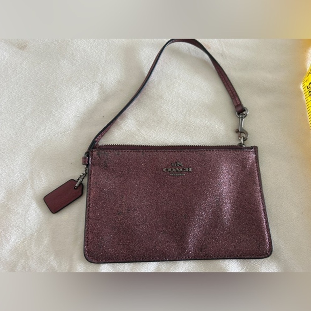 Coach Glittery Pink‎ wallet bag
